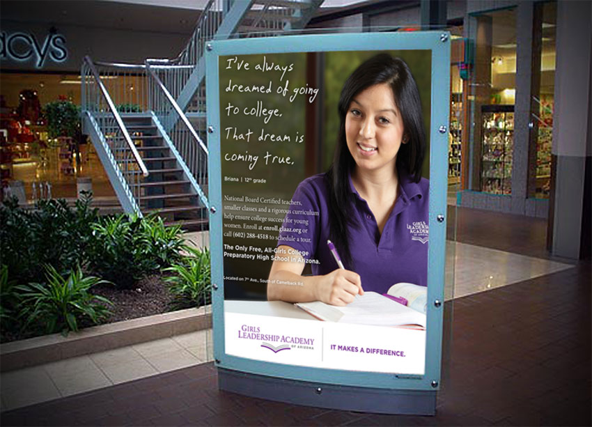 out-of-home_mall Girls Leadership Academy of Arizona