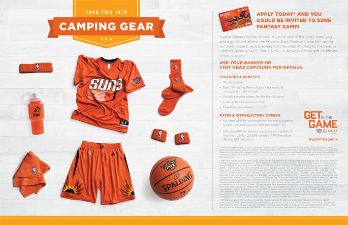 National Bank of Arizona placemat placemat National Bank of Arizona